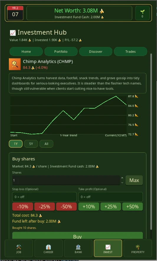 Banana Tycoon screenshot